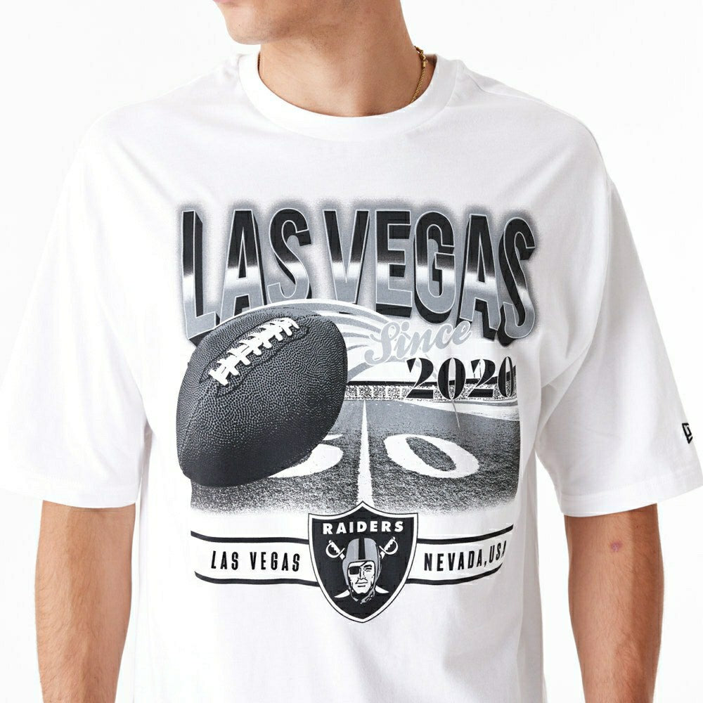 Las Vegas Raiders Field Graphic New Era Oversized NFL T-Shirt - Taass sale