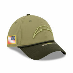 Los Angeles Chargers 2025 NFL Salute to Service 39THIRTY Flex Cap Olive - Taass US