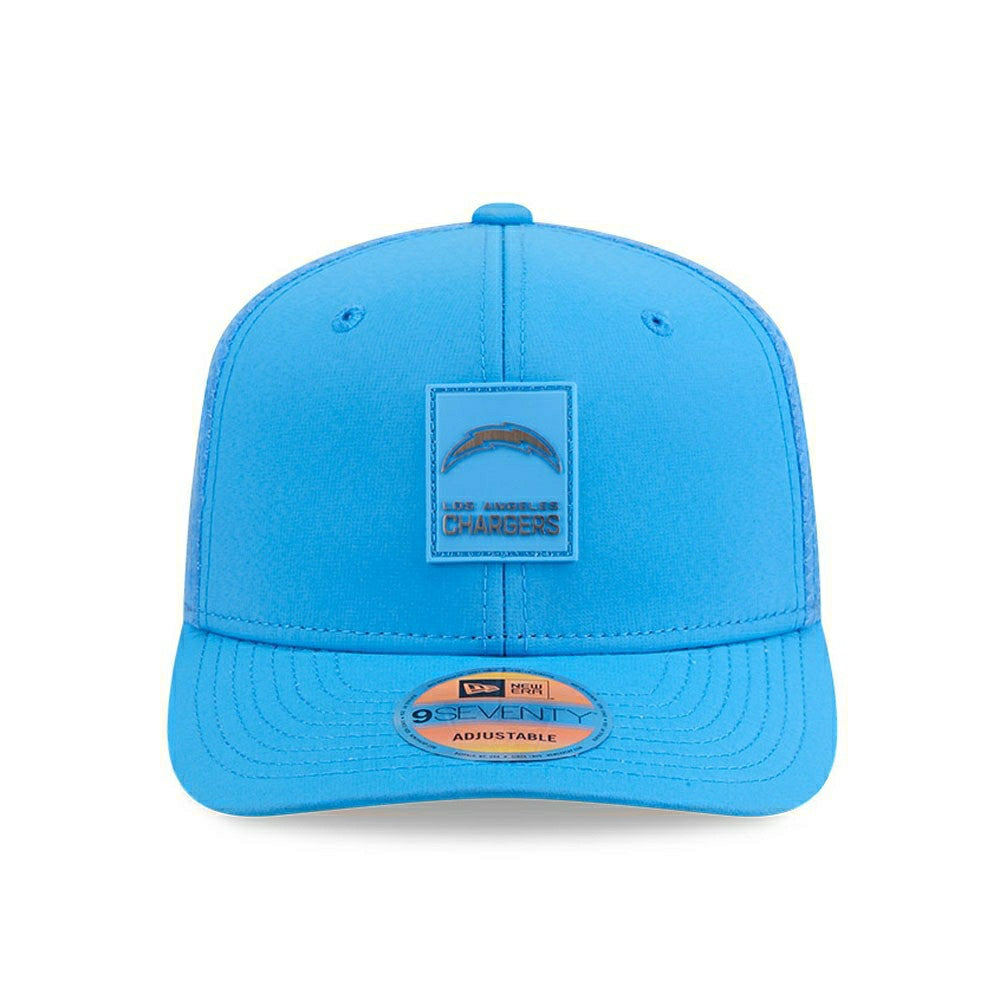 Los Angeles Chargers 2025 NFL On-Field Sideline 9SEVENTY Trucker Snapback Cap Blue - Taass US
