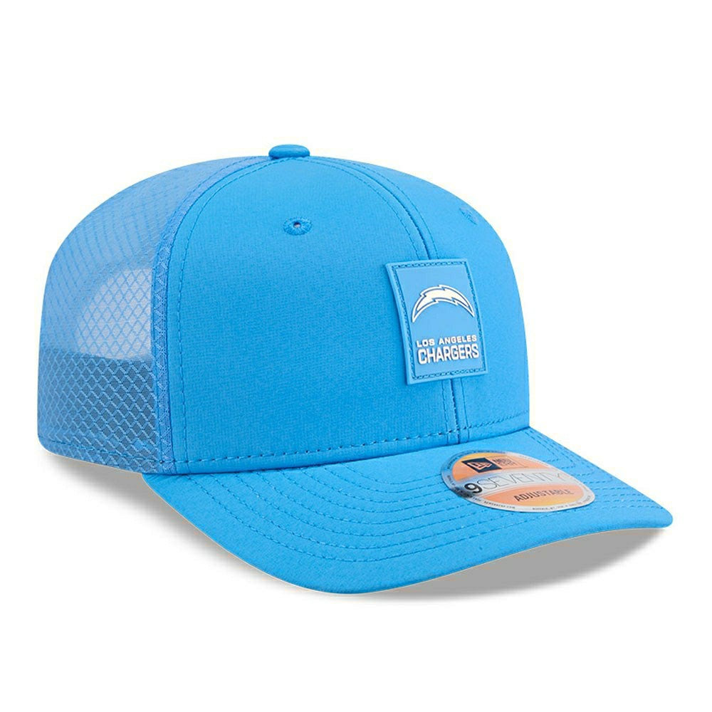 Los Angeles Chargers 2025 NFL On-Field Sideline 9SEVENTY Trucker Snapback Cap Blue - Taass US
