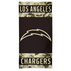Los Angeles Chargers Camo Spectra NFL Beach Towel - Taass for sale