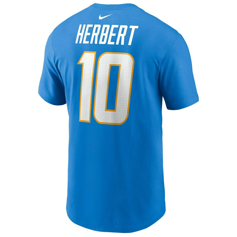 Justin Herbert #10 Los Angeles Chargers Nike Player NFL T-Shirt Blue - Taass sale