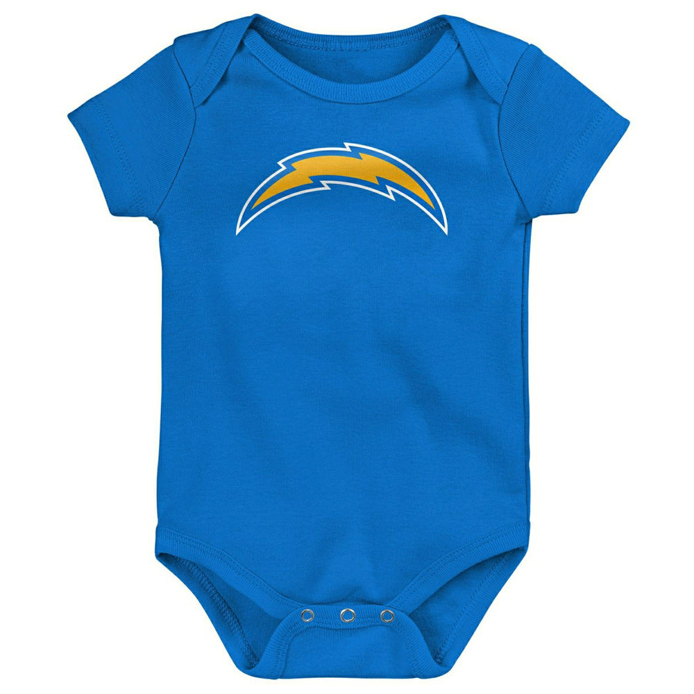 Los Angeles Chargers Game On Creeper NFL Infant Bodysuit Set (3-Piece) - Taass sale