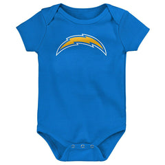 Los Angeles Chargers Game On Creeper NFL Infant Bodysuit Set (3-Piece) - Taass sale