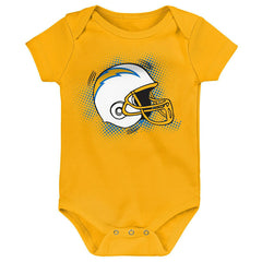 Los Angeles Chargers Game On Creeper NFL Infant Bodysuit Set (3-Piece) - Taass sale