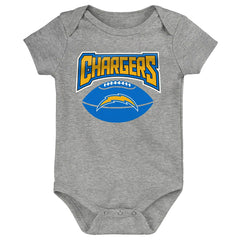 Los Angeles Chargers Game On Creeper NFL Infant Bodysuit Set (3-Piece) - Taass sale
