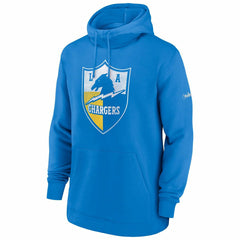 Los Angeles Chargers Classic Throwback Fleece NFL Hoodie Blue - Taass for sale