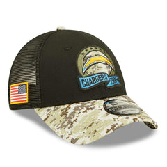 Los Angeles Chargers 2022 NFL On-Field Salute to Service New Era 9FORTY Cap - Taass sale