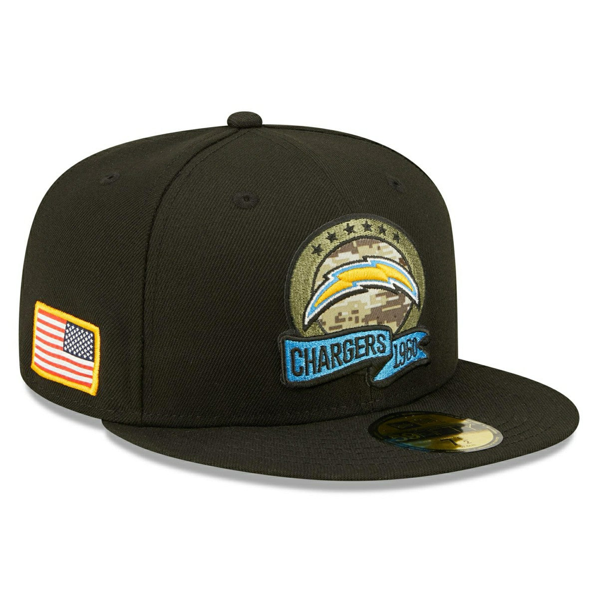 Los Angeles Chargers 2022 NFL On-Field Salute to Service New Era 59FIFTY Fitted Cap - Taass for sale