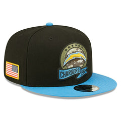 Los Angeles Chargers 2022 NFL On-Field Salute to Service New Era 9FIFTY Snapback Cap - Taass Online