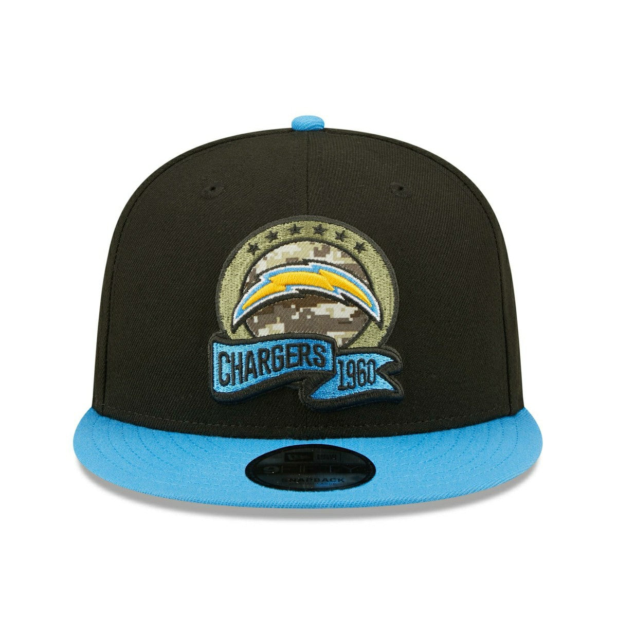 Los Angeles Chargers 2022 NFL On-Field Salute to Service New Era 9FIFTY Snapback Cap - Taass Online