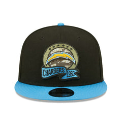 Los Angeles Chargers 2022 NFL On-Field Salute to Service New Era 9FIFTY Snapback Cap - Taass Online