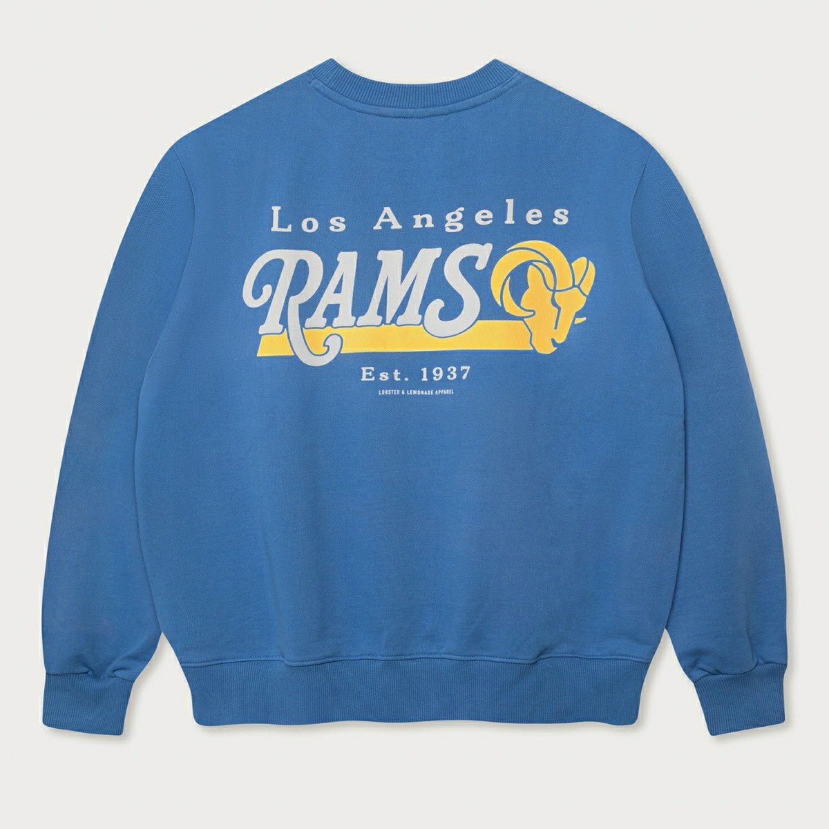 Los Angeles Rams L&L '96 Classics NFL Crew Sweater Blue - Taass for sale
