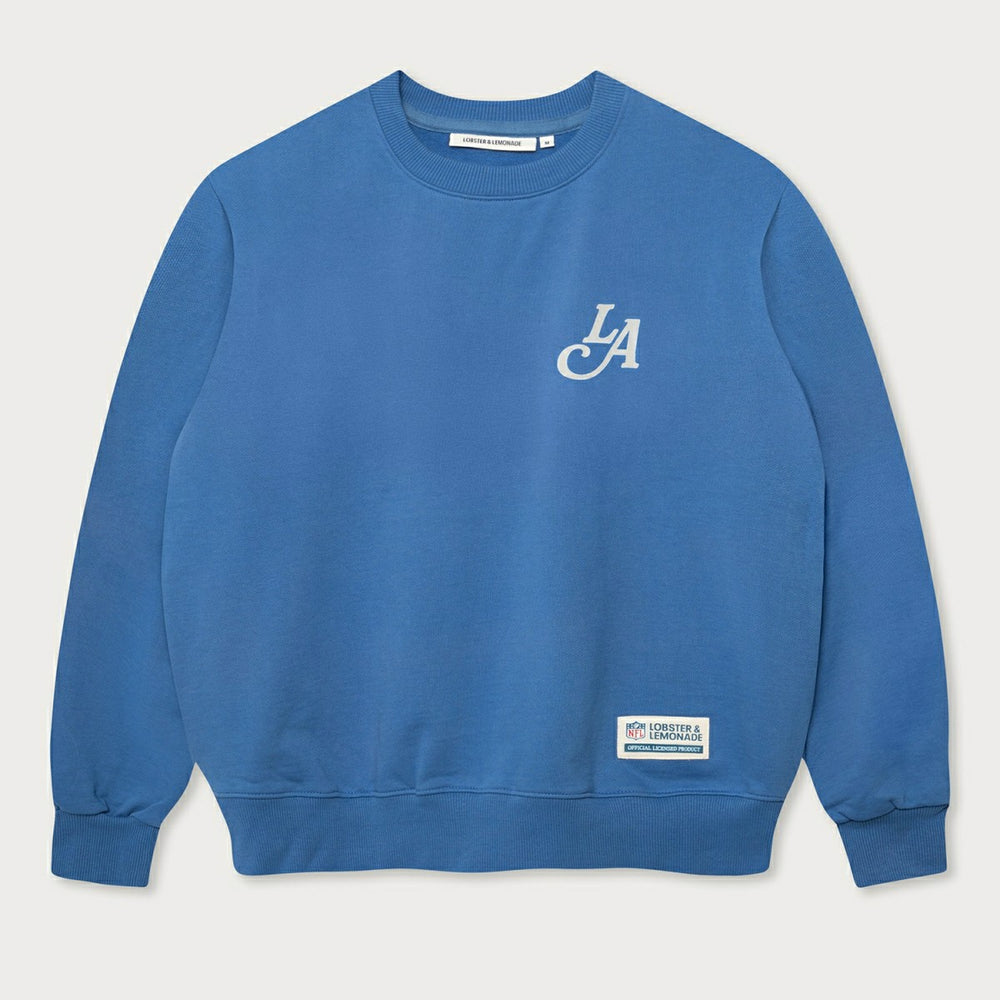 Los Angeles Rams L&L '96 Classics NFL Crew Sweater Blue - Taass for sale