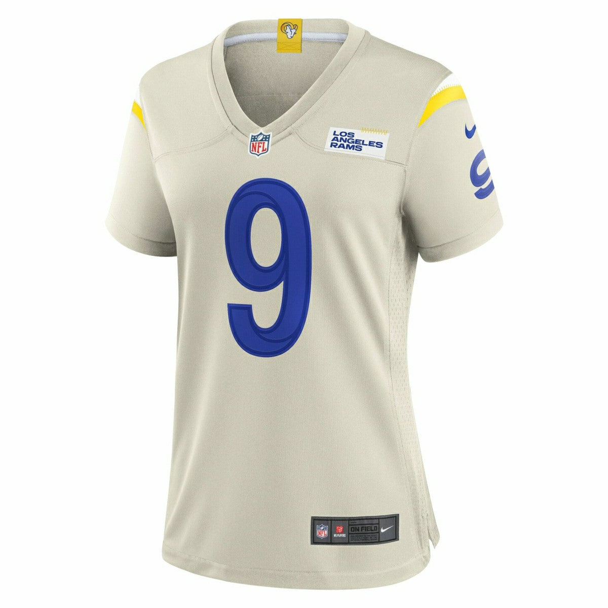 Matthew Stafford #9 Los Angeles Rams Game NFL Jersey Bone (WOMEN'S) - Taass Online
