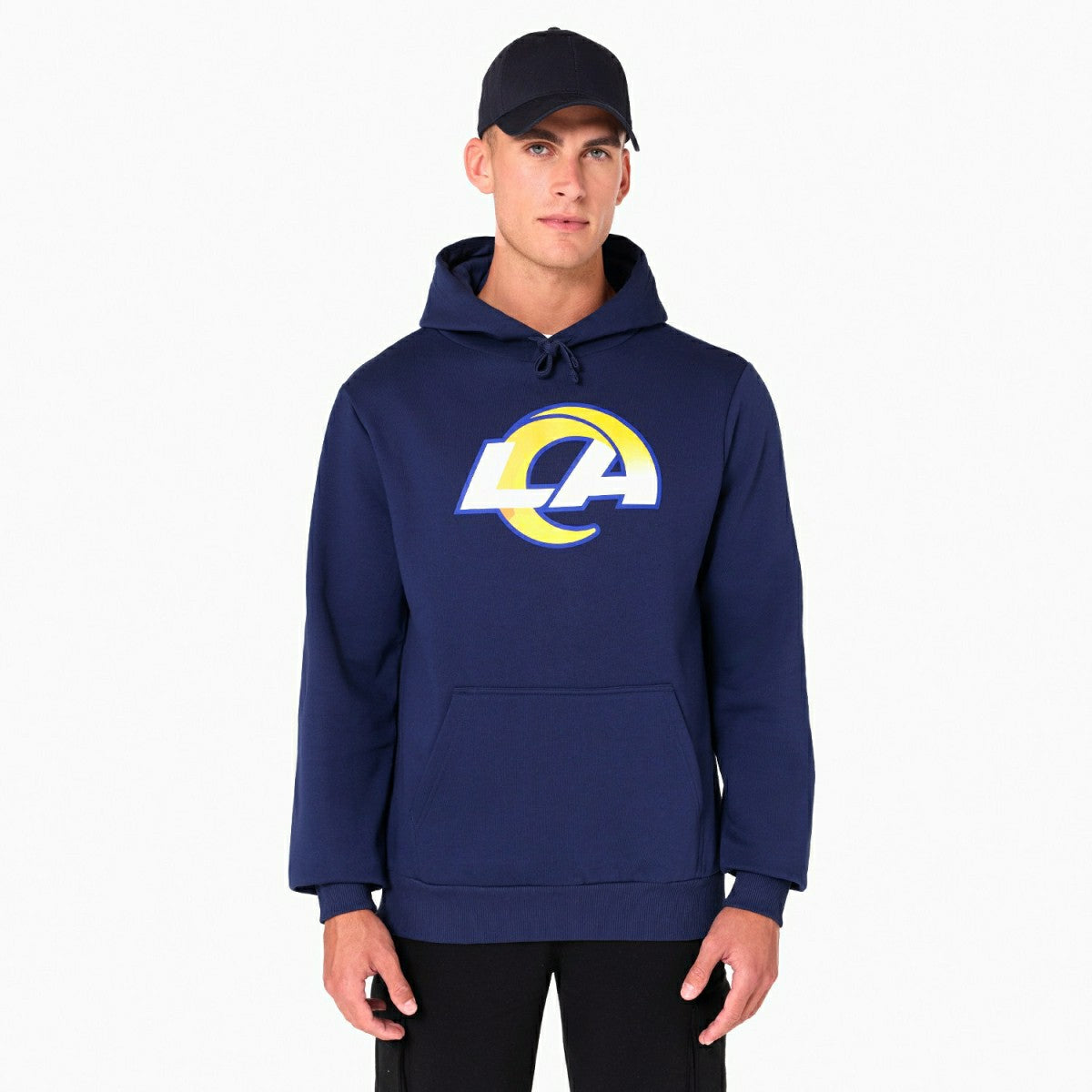 Los Angeles Rams Logo Hoodie New Era NFL Sweatshirt - Taass on sale