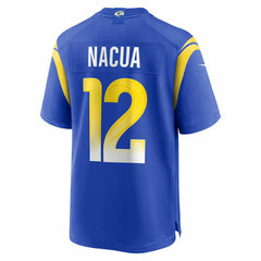 Puka Nacua #12 Los Angeles Rams Nike Game NFL Jersey Blue - Taass for sale
