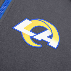 Los Angeles Rams Playbook NFL Full-Zip Fleece Hoodie Anthracite - Taass on sale