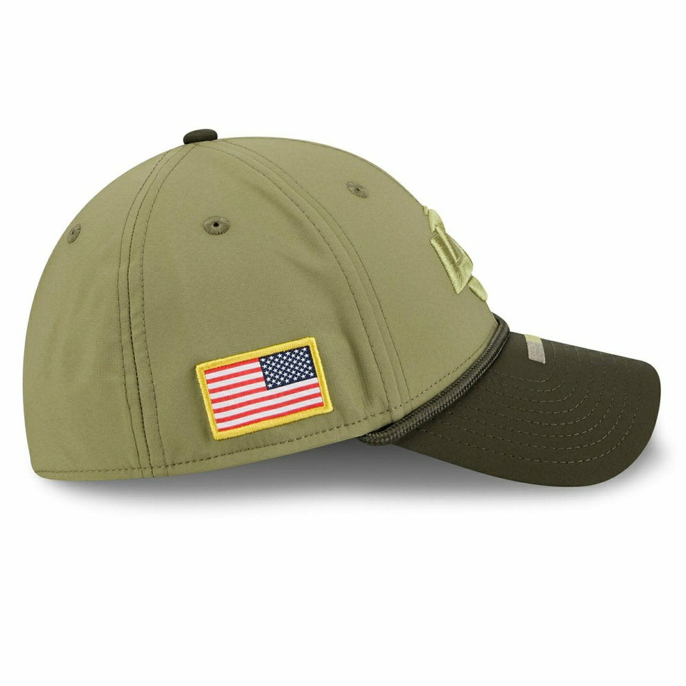 Los Angeles Rams 2025 NFL Salute to Service 39THIRTY Flex Cap Olive - Taass for sale