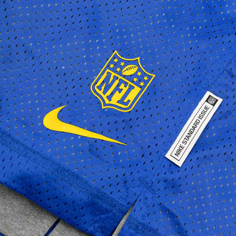 Los Angeles Rams 2025 NFL Sideline Reversible Mesh Nike Dri-FIT Shorts Blue - Taass US