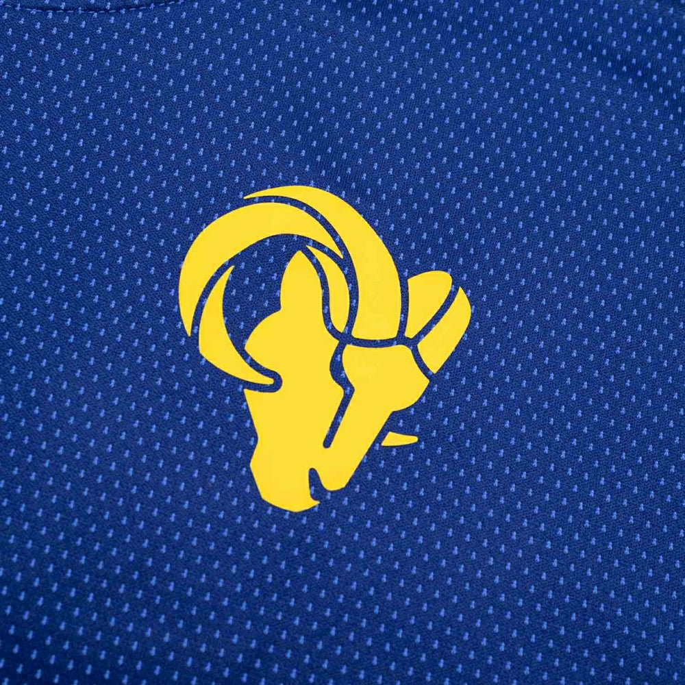 Los Angeles Rams 2025 NFL Sideline Nike Dri-FIT Coach UV Top Blue - Taass on sale