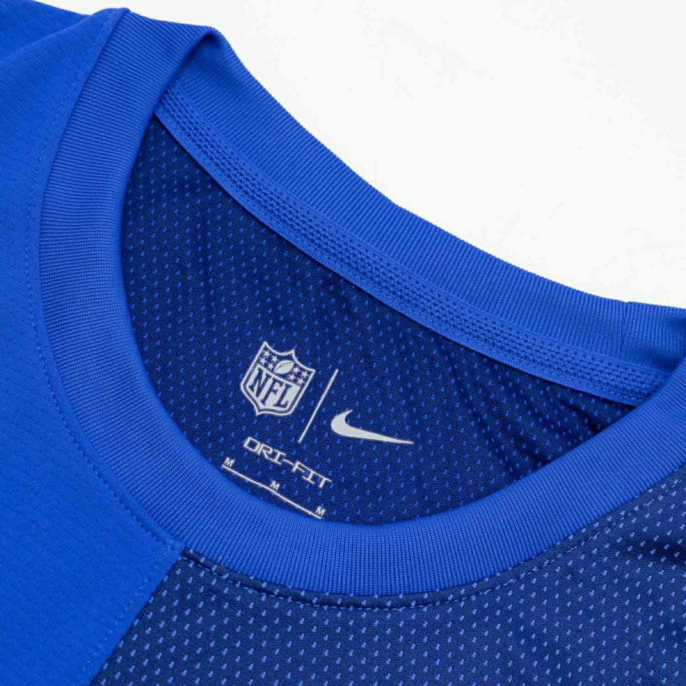 Los Angeles Rams 2025 NFL Sideline Nike Dri-FIT Coach UV Top Blue - Taass on sale