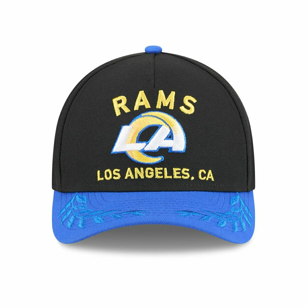 Los Angeles Rams 2025 NFL Draft 9FORTY M-Crown A-Frame Snapback Cap Black - Taass sale