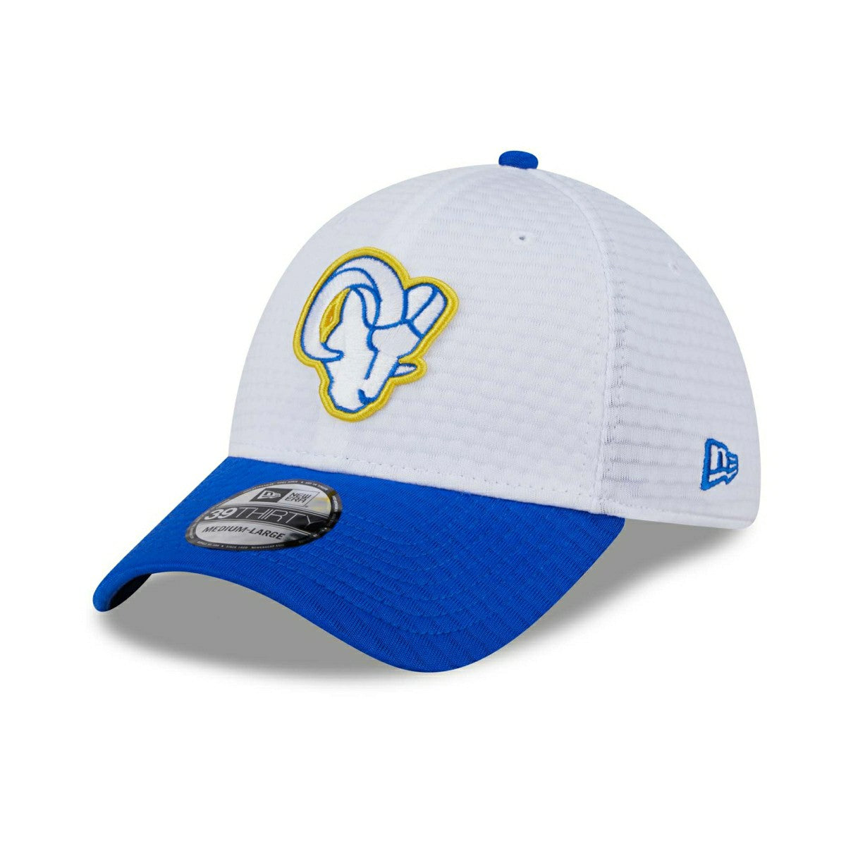 Los Angeles Rams 2024 NFL Training Camp New Era 39THIRTY Flex Cap White - Taass on sale