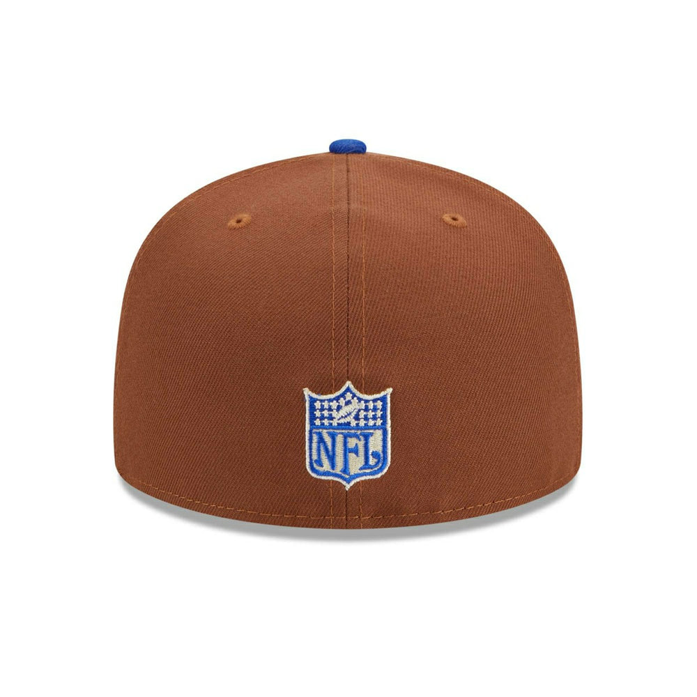 Los Angeles Rams Harvest New Era 59FIFTY Fitted NFL Cap Brown - Taass on sale
