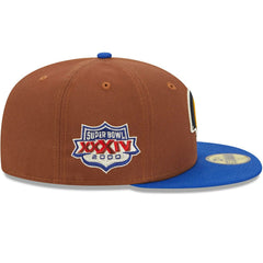 Los Angeles Rams Harvest New Era 59FIFTY Fitted NFL Cap Brown - Taass on sale