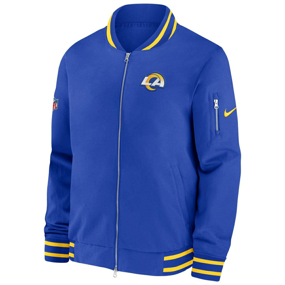Los Angeles Rams NFL Sideline Nike Coach Bomber Jacket - Taass sale