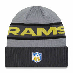 Los Angeles Rams 2023 NFL Sideline New Era Tech Knit Beanie Gray - Taass for sale