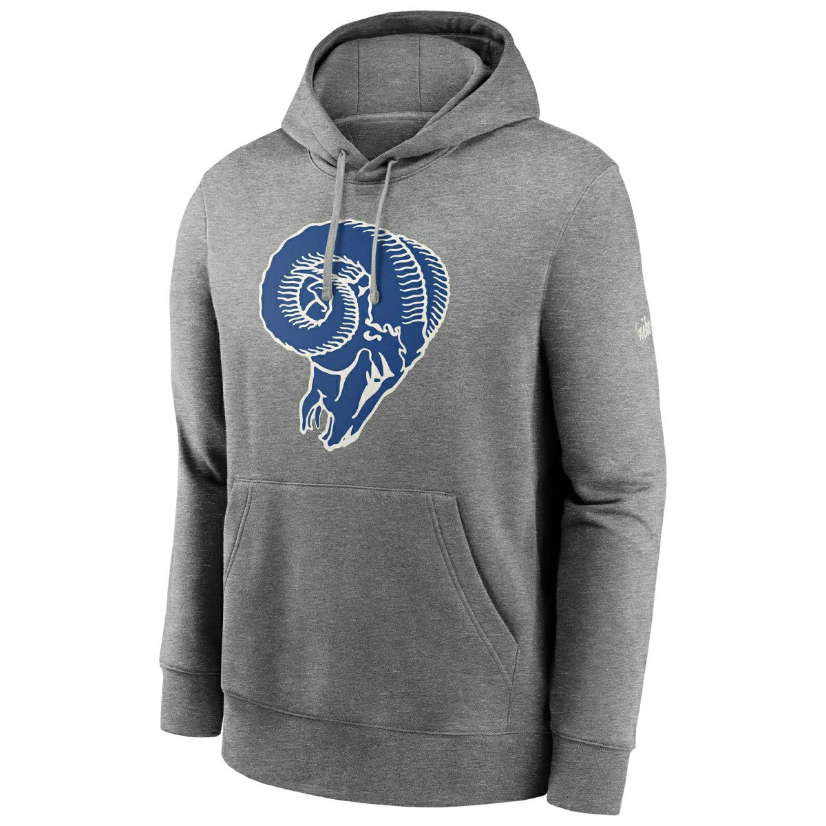 Los Angeles Rams Rewind Logo Nike Club NFL Hoodie Gray - Taass discount