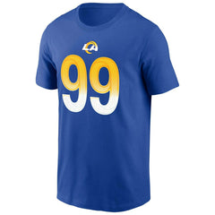 Aaron Donald #99 Los Angeles Rams Nike Player NFL T-Shirt Blue - Taass for sale