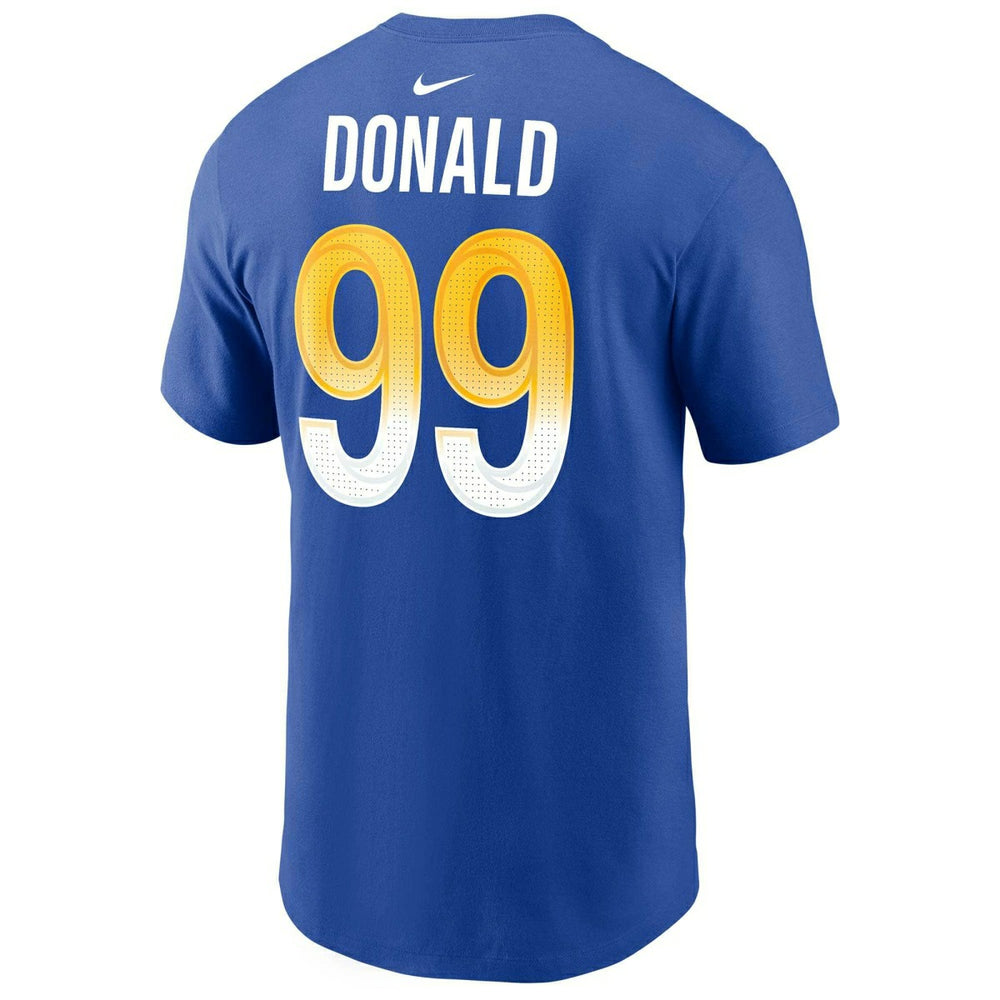 Aaron Donald #99 Los Angeles Rams Nike Player NFL T-Shirt Blue - Taass for sale