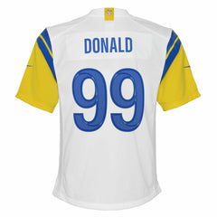 Aaron Donald #99 Los Angeles Rams Alternate Football NFL Jersey White (YOUTH) - Taass on sale