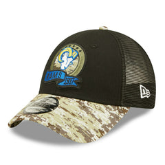 Los Angeles Rams 2022 NFL On-Field Salute to Service New Era 9FORTY Cap - Taass sale