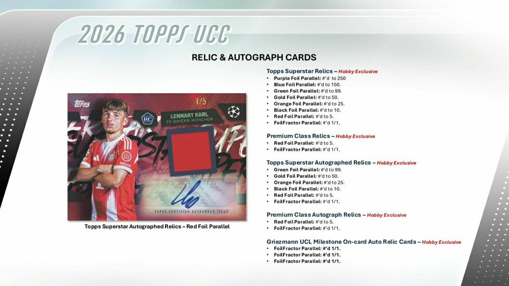 2025/26 Topps UEFA Club Competitions Football Hobby Box - Taass Online