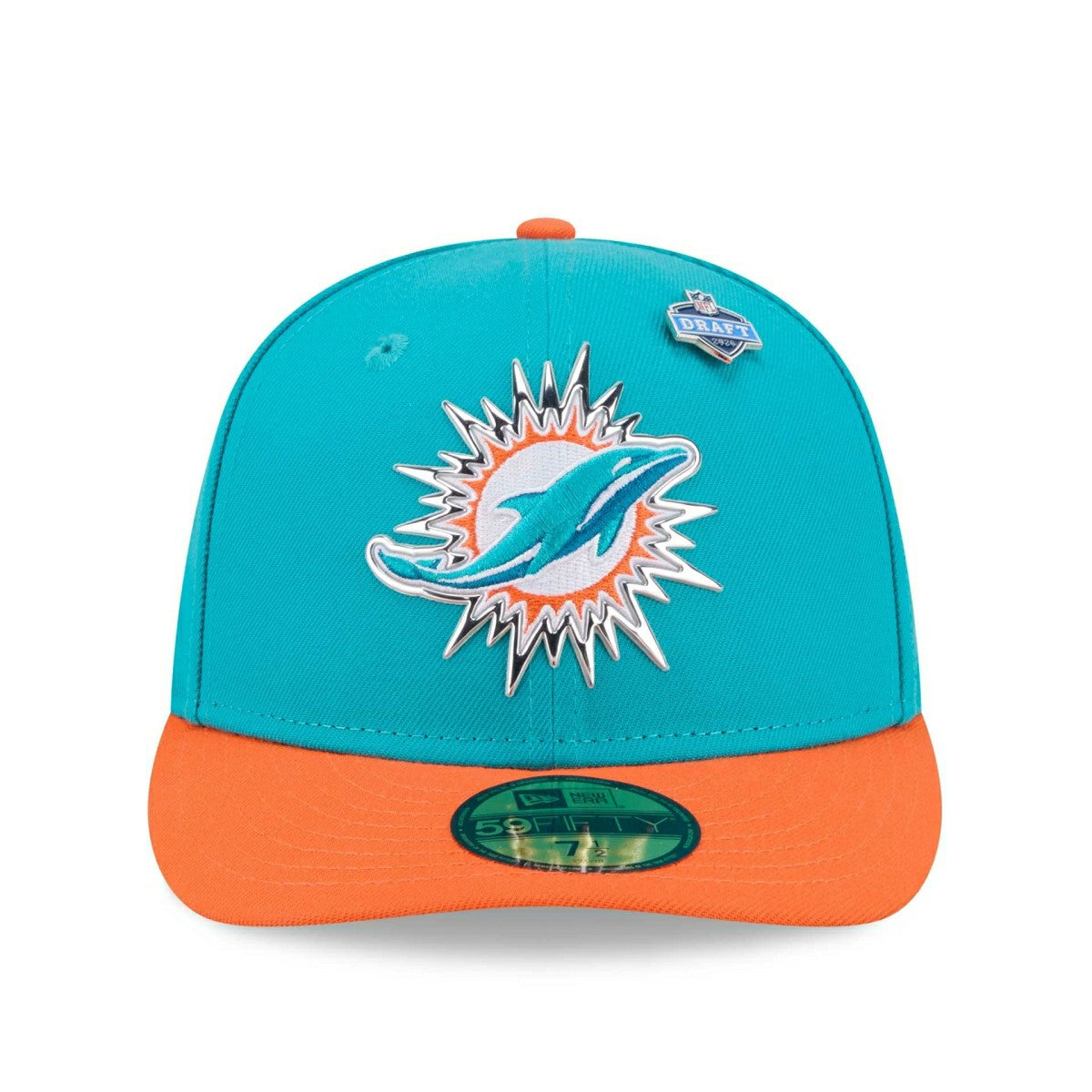 Miami Dolphins 2026 NFL Draft Pre-Curved 59FIFTY Fitted Cap - Taass discount