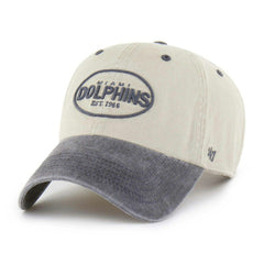 Miami Dolphins '47 Breaking Trail Clean Up Adjustable NHL Cap Natural/Gray - Taass US