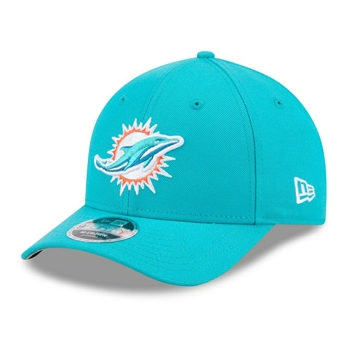 Miami Dolphins NFL Team Logo New Era 9FORTY M-Crown Snapback Cap Aqua - Taass sale