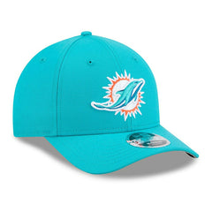 Miami Dolphins NFL Team Logo New Era 9FORTY M-Crown Snapback Cap Aqua - Taass sale