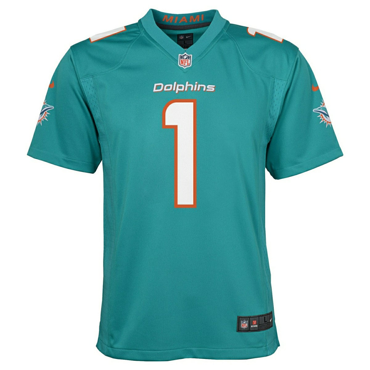Tua Tagovailoa #1 Miami Dolphins Game NFL Jersey Aqua (YOUTH) - Taass Online