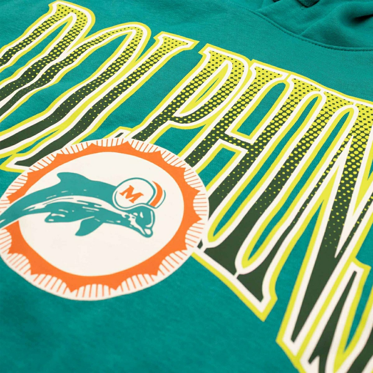 Miami Dolphins Throwback Full Blitz Club NFL Hoodie Aqua - Taass on sale