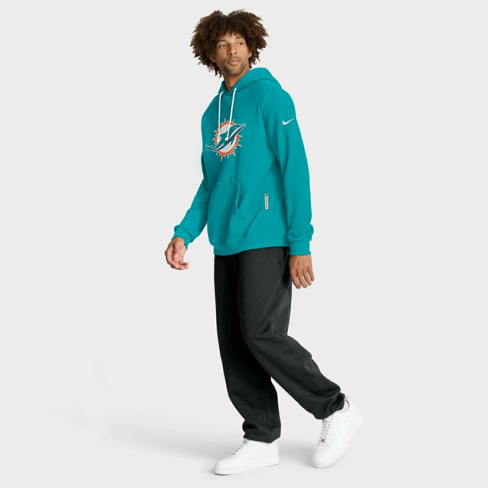Miami Dolphins 2025 NFL Sideline Standard Issue Hoodie Aqua - Taass Online