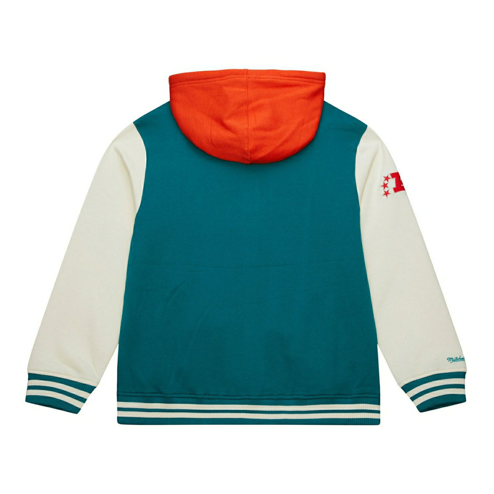 Miami Dolphins Courtside Fleece Full-Snap NFL Jacket - Taass sale