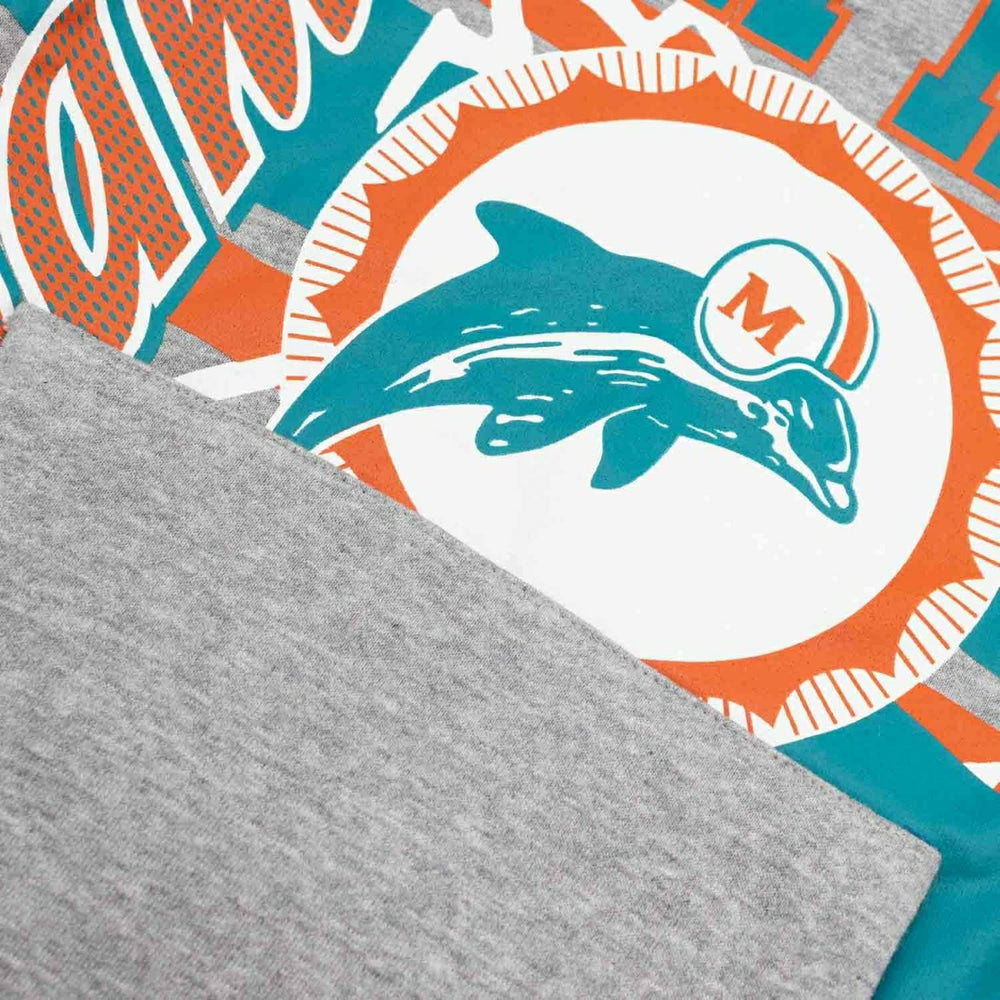 Miami Dolphins Sport Classics Oversized NFL Hoodie Gray - Taass Online