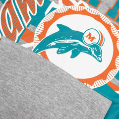 Miami Dolphins Sport Classics Oversized NFL Hoodie Gray - Taass Online