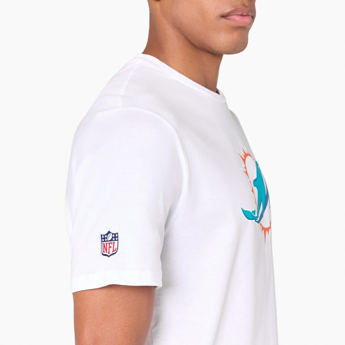 Miami Dolphins Team Logo Football NFL T-Shirt - Taass US