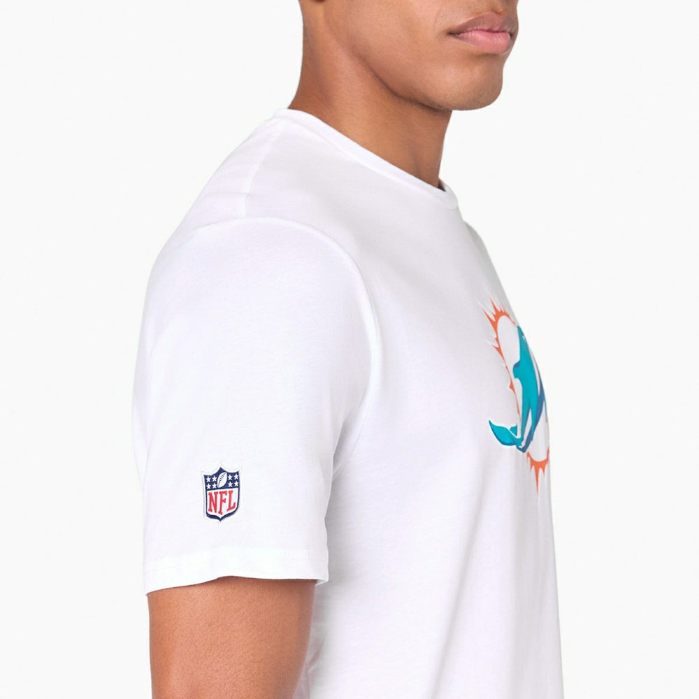 Miami Dolphins Team Logo Football NFL T-Shirt - Taass US